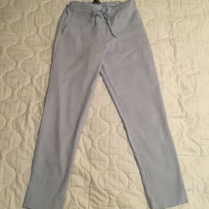 Blue Pants 🔷Theory- Sidonia T. Linen Crop Pants